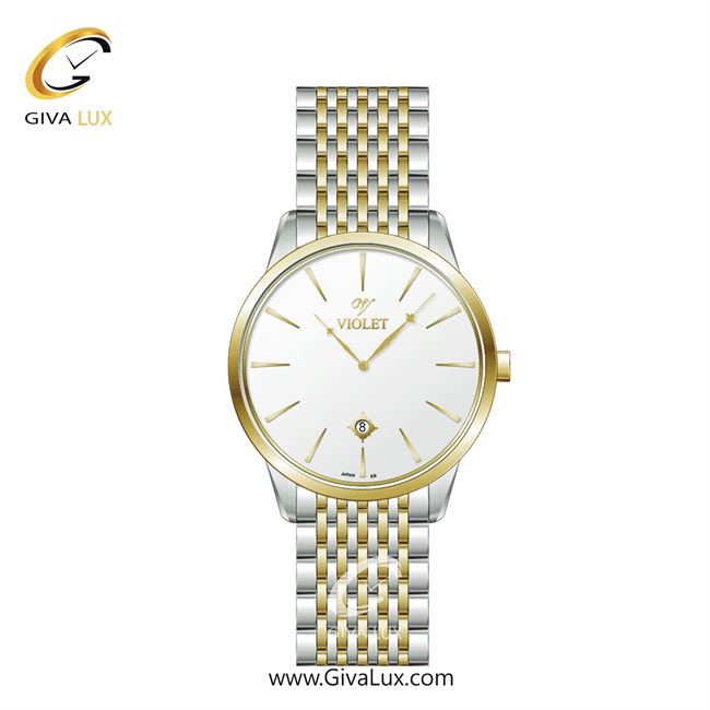 ساعت مچی اورجینال زنانه ویولت VIOLET طلایی-نقره ای | طلایی-نقره ای| سفید| کد رفرنس 0551/2